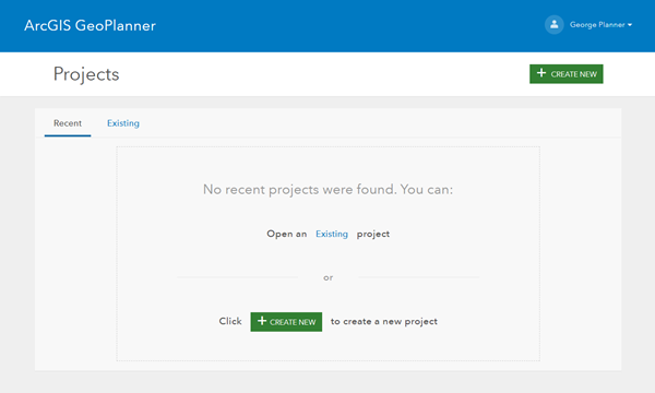 Create or open an existing project Create or open an existing project